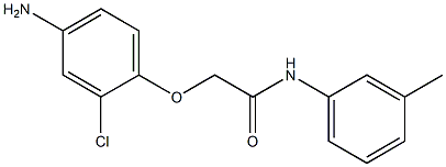 2-(4-amino-2-chlorophenoxy)-N-(3-methylphenyl)acetamide,,结构式