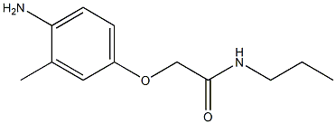 2-(4-amino-3-methylphenoxy)-N-propylacetamide 结构式