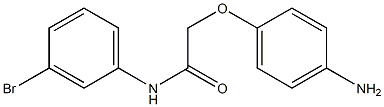 2-(4-aminophenoxy)-N-(3-bromophenyl)acetamide,,结构式