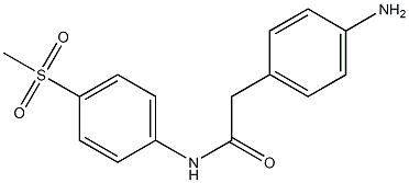 2-(4-aminophenyl)-N-(4-methanesulfonylphenyl)acetamide Structure