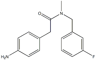 2-(4-aminophenyl)-N-[(3-fluorophenyl)methyl]-N-methylacetamide