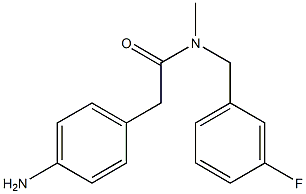  2-(4-aminophenyl)-N-[(3-fluorophenyl)methyl]-N-methylacetamide