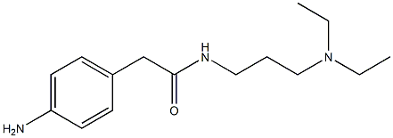 2-(4-aminophenyl)-N-[3-(diethylamino)propyl]acetamide Structure