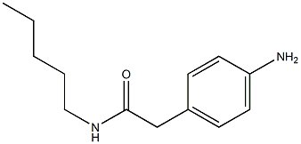 2-(4-aminophenyl)-N-pentylacetamide,,结构式