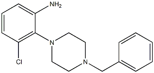 2-(4-benzylpiperazin-1-yl)-3-chloroaniline,,结构式