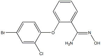 2-(4-bromo-2-chlorophenoxy)-N'-hydroxybenzene-1-carboximidamide