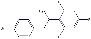 2-(4-bromophenyl)-1-(2,4,6-trifluorophenyl)ethan-1-amine Struktur