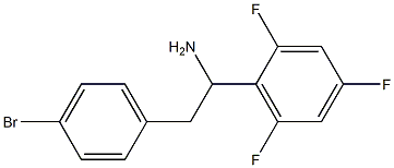 2-(4-bromophenyl)-1-(2,4,6-trifluorophenyl)ethan-1-amine 结构式