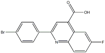 2-(4-bromophenyl)-6-fluoroquinoline-4-carboxylic acid Structure