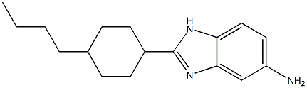 2-(4-butylcyclohexyl)-1H-1,3-benzodiazol-5-amine Structure