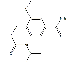 2-(4-carbamothioyl-2-methoxyphenoxy)-N-(propan-2-yl)propanamide