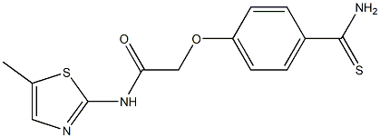 2-(4-carbamothioylphenoxy)-N-(5-methyl-1,3-thiazol-2-yl)acetamide|