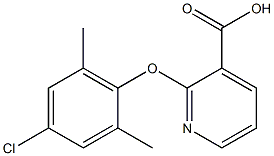 2-(4-chloro-2,6-dimethylphenoxy)pyridine-3-carboxylic acid 化学構造式