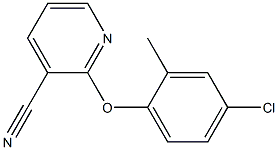 2-(4-chloro-2-methylphenoxy)pyridine-3-carbonitrile Structure