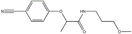 2-(4-cyanophenoxy)-N-(3-methoxypropyl)propanamide