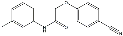 2-(4-cyanophenoxy)-N-(3-methylphenyl)acetamide Structure