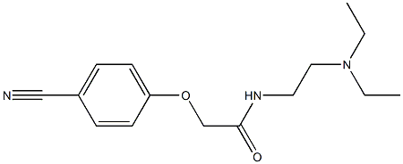 2-(4-cyanophenoxy)-N-[2-(diethylamino)ethyl]acetamide Structure