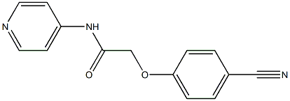 2-(4-cyanophenoxy)-N-pyridin-4-ylacetamide,,结构式