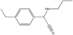 2-(4-ethylphenyl)-2-(propylamino)acetonitrile,,结构式