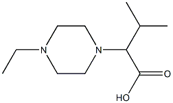 2-(4-ethylpiperazin-1-yl)-3-methylbutanoic acid Structure