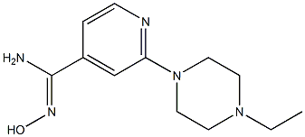 2-(4-ethylpiperazin-1-yl)-N'-hydroxypyridine-4-carboximidamide Structure