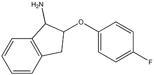 2-(4-fluorophenoxy)-2,3-dihydro-1H-inden-1-ylamine,,结构式