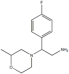 2-(4-fluorophenyl)-2-(2-methylmorpholin-4-yl)ethanamine 结构式