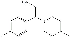 2-(4-fluorophenyl)-2-(4-methylpiperidin-1-yl)ethanamine Structure