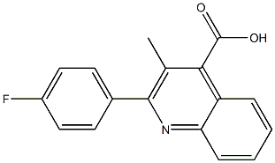 2-(4-fluorophenyl)-3-methylquinoline-4-carboxylic acid 结构式