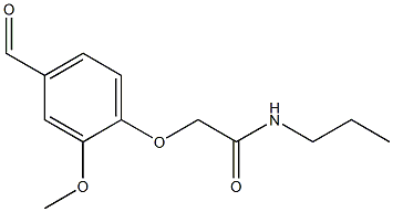 2-(4-formyl-2-methoxyphenoxy)-N-propylacetamide