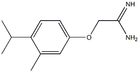 2-(4-isopropyl-3-methylphenoxy)ethanimidamide 化学構造式