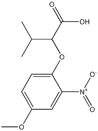  2-(4-methoxy-2-nitrophenoxy)-3-methylbutanoic acid