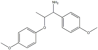 2-(4-methoxyphenoxy)-1-(4-methoxyphenyl)propan-1-amine Struktur