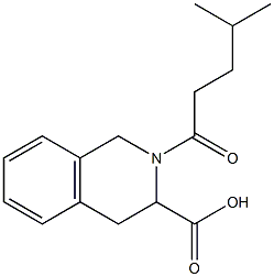  2-(4-methylpentanoyl)-1,2,3,4-tetrahydroisoquinoline-3-carboxylic acid