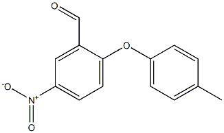 2-(4-methylphenoxy)-5-nitrobenzaldehyde Structure