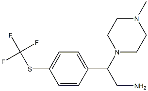 2-(4-methylpiperazin-1-yl)-2-{4-[(trifluoromethyl)sulfanyl]phenyl}ethan-1-amine Structure