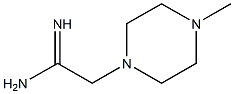 2-(4-methylpiperazin-1-yl)ethanimidamide,,结构式