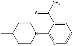 2-(4-methylpiperidin-1-yl)pyridine-3-carbothioamide Structure