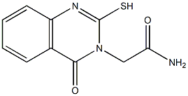 2-(4-oxo-2-sulfanyl-3,4-dihydroquinazolin-3-yl)acetamide Struktur