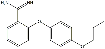 2-(4-propoxyphenoxy)benzene-1-carboximidamide Struktur
