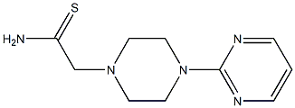 2-(4-pyrimidin-2-ylpiperazin-1-yl)ethanethioamide Struktur