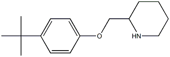 2-(4-tert-butylphenoxymethyl)piperidine 化学構造式