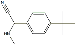 2-(4-tert-butylphenyl)-2-(methylamino)acetonitrile 结构式