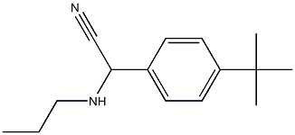 2-(4-tert-butylphenyl)-2-(propylamino)acetonitrile Structure
