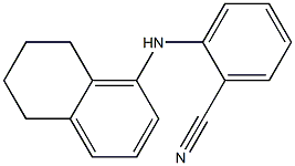 2-(5,6,7,8-tetrahydronaphthalen-1-ylamino)benzonitrile,,结构式