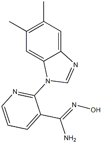 2-(5,6-dimethyl-1H-benzimidazol-1-yl)-N'-hydroxypyridine-3-carboximidamide