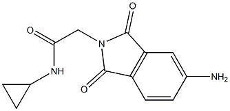 2-(5-amino-1,3-dioxo-2,3-dihydro-1H-isoindol-2-yl)-N-cyclopropylacetamide Structure