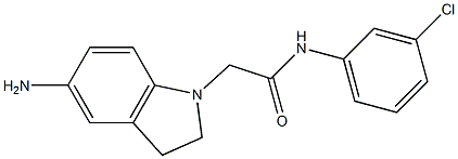 2-(5-amino-2,3-dihydro-1H-indol-1-yl)-N-(3-chlorophenyl)acetamide