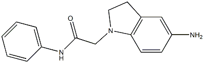 2-(5-amino-2,3-dihydro-1H-indol-1-yl)-N-phenylacetamide Structure