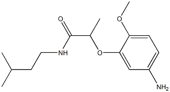 2-(5-amino-2-methoxyphenoxy)-N-(3-methylbutyl)propanamide